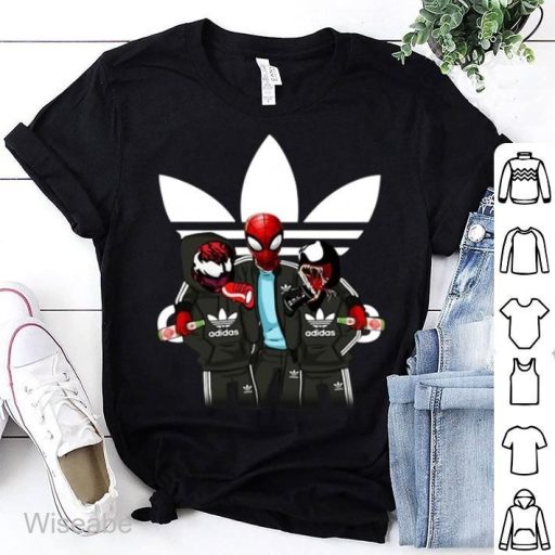 Adidas Spiderman Venom T-Shirt, Adidas Logo Shirt