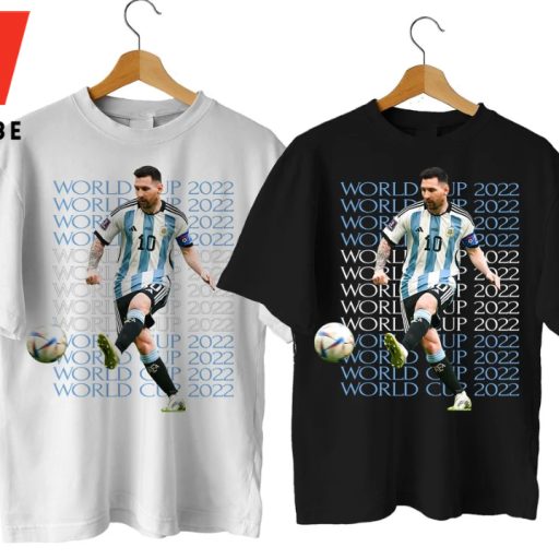 Hot Argentina Lionel Messi World Cup Champions 2022 T Shirt