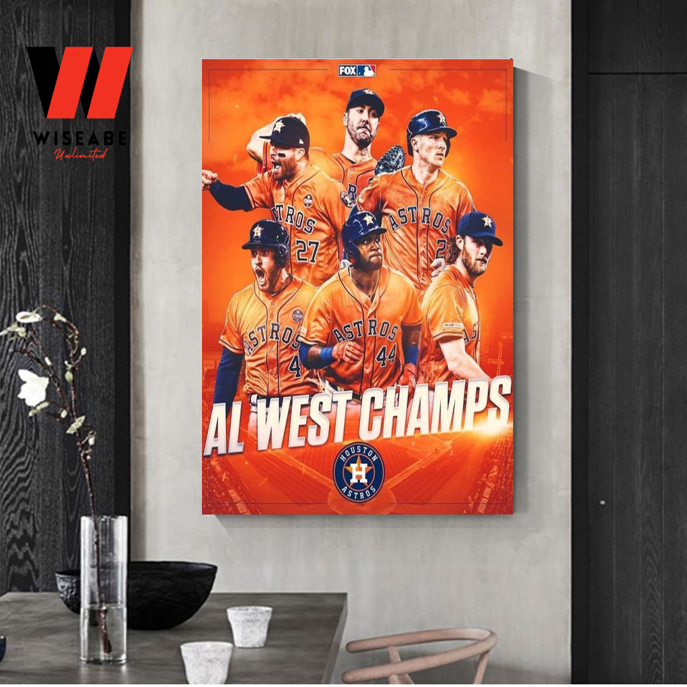 Cheap MLB Baseball 2022 AL West Champs Astros World Series Poster - Wiseabe  Apparels