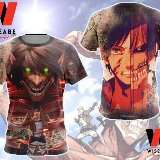 Eren Yeager Attack On Titan Shirt, Attack On Titan Merchandise