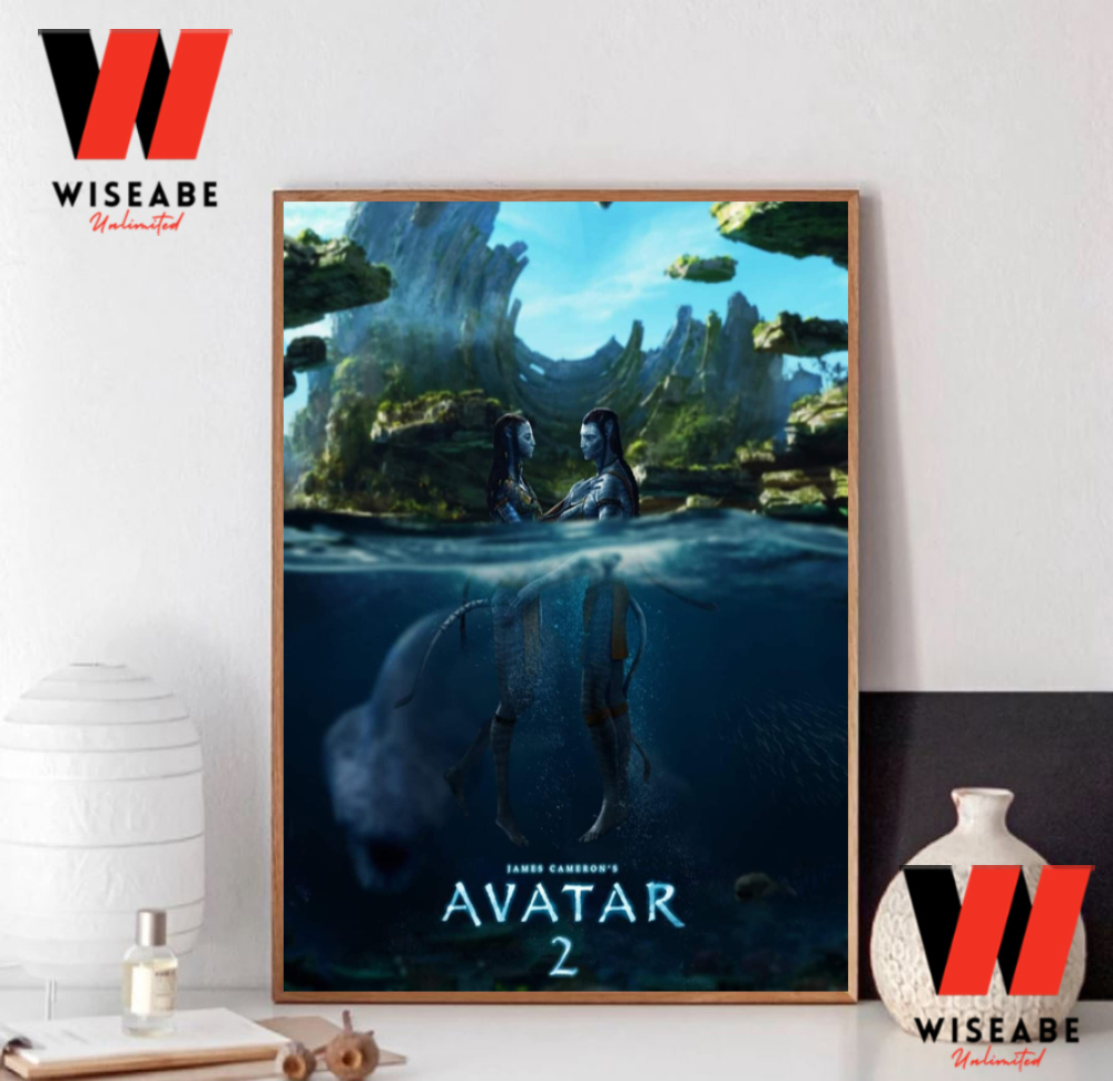 Hot Neytiri And Jake Sully Pandora Avatar The Way Of Water Movie Poster