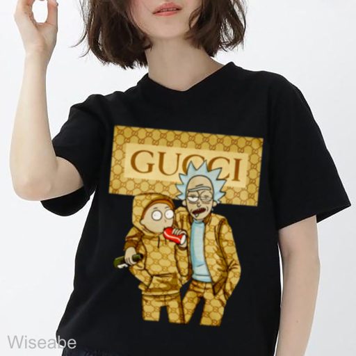 Gucci Rick And Morty Tee, Gucci Logo T Shirt WomenMens