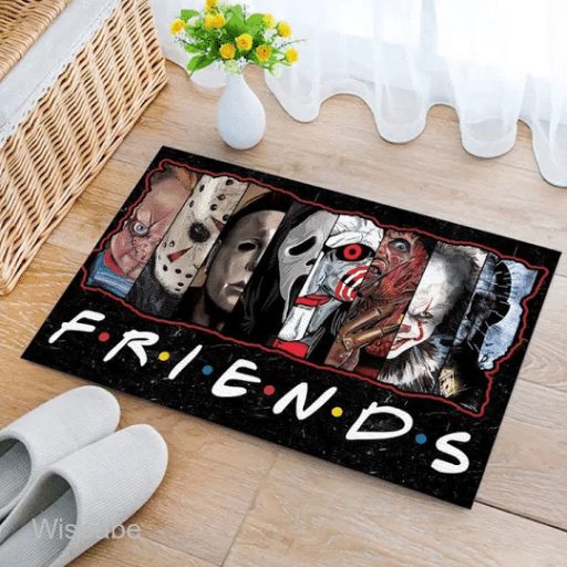 Friends Horror Movies Killer Characters Halloween Screaming Doormat