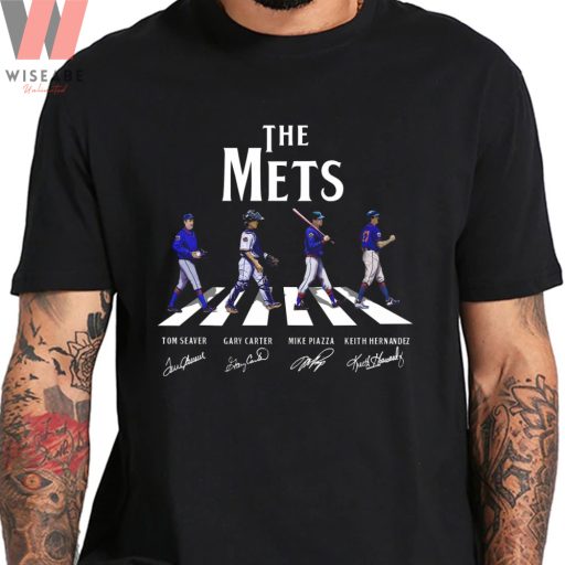 Cheap MLB Abbey Road New York Mets T Shirt