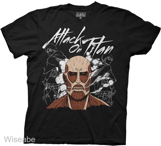 Men’s Attack On Titan Dark Titan Group Adult T-Shirt, Attack On Titan Vintage shirt