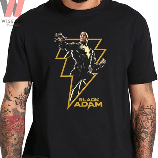 Unique DC Universe New Movie The Rock Black Adam T Shirt