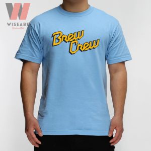 Cheap Milwaukee MLB Brew Crew Blue Brewers T Shirt - Wiseabe Apparels