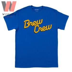 Unique Logo Of Milwaukee MLB Yellow Brewers T Shirt - Wiseabe Apparels