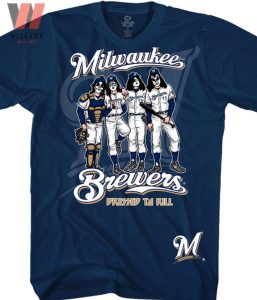 Cheap Logo Of Milwaukee MLB Yellow Brewers T Shirt - Wiseabe Apparels