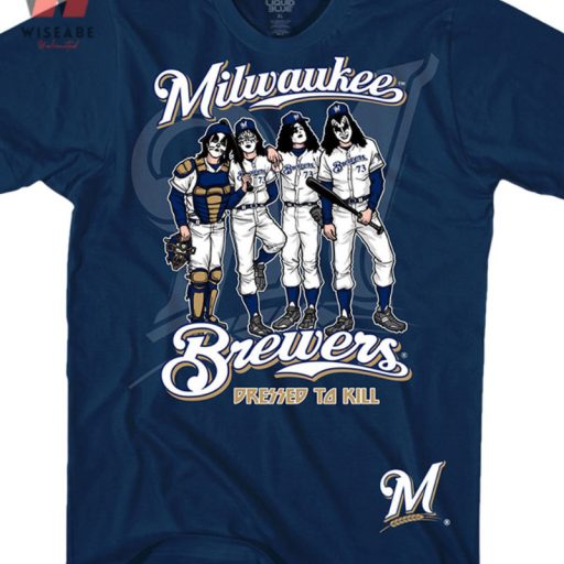 Hot Milwaukee MLB Dressed To Killed Retro Blue Brewers Shirt