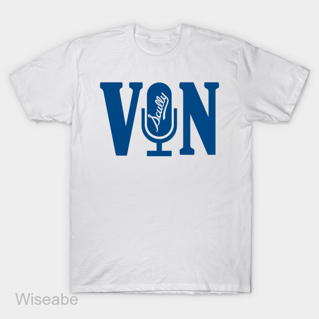 Memorial Vin Scully Los Angeles Dodger Sports Commentator White T-Shirt -  Anynee