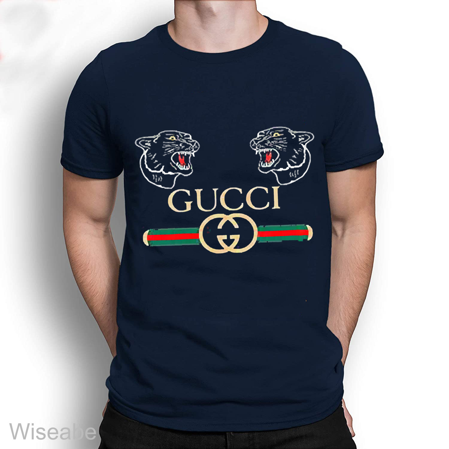 Double Tiger Gucci Shirt, Gucci Logo T Shirt Women - Wiseabe Apparels