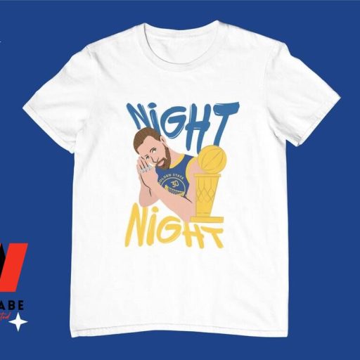 Cheap NBA Golden State Warriors Stephen Curry Night Night T Shirt