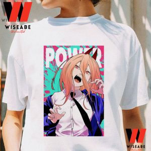 Cheap Power Chainsaw Man Anime T Shirt 