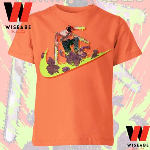 Cheap Nike Chainsaw Man T Shirt, Cheap Anime Shirt