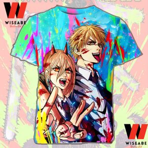 Unique Power And Denji Chainsaw Man Anime T Shirt