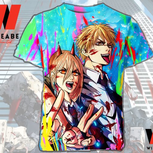 Unique Power And Denji Chainsaw Man Anime T Shirt