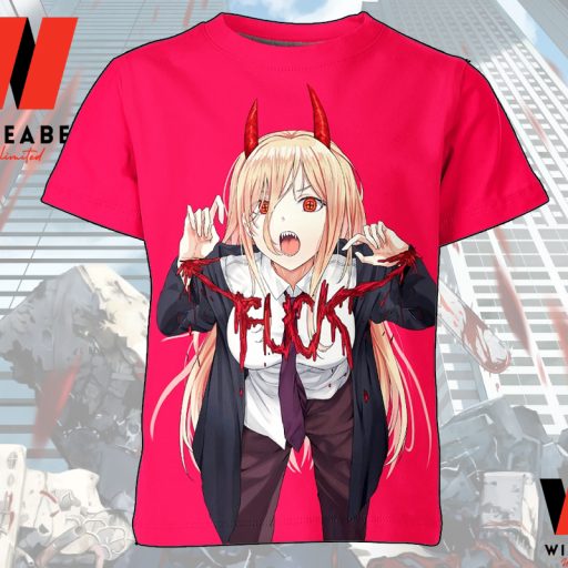 Unique Power Chainsaw Man Anime T Shirt