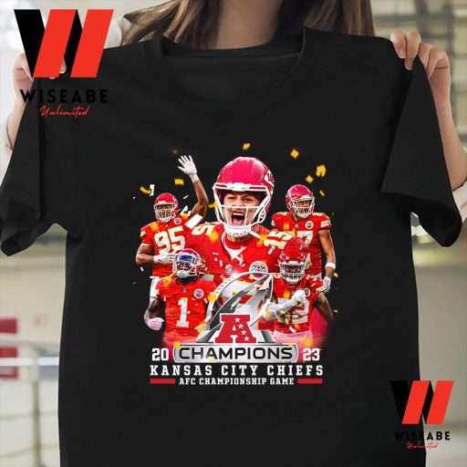 Cheap Kansas City Chiefs AFC Championship 2023 NFL Football Shirt