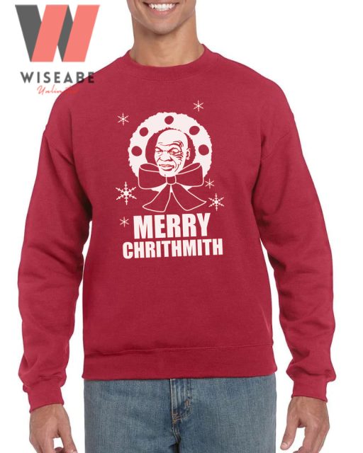 Merry Chrithmith Mike Tyson Wreath Christmas Sweatshirt