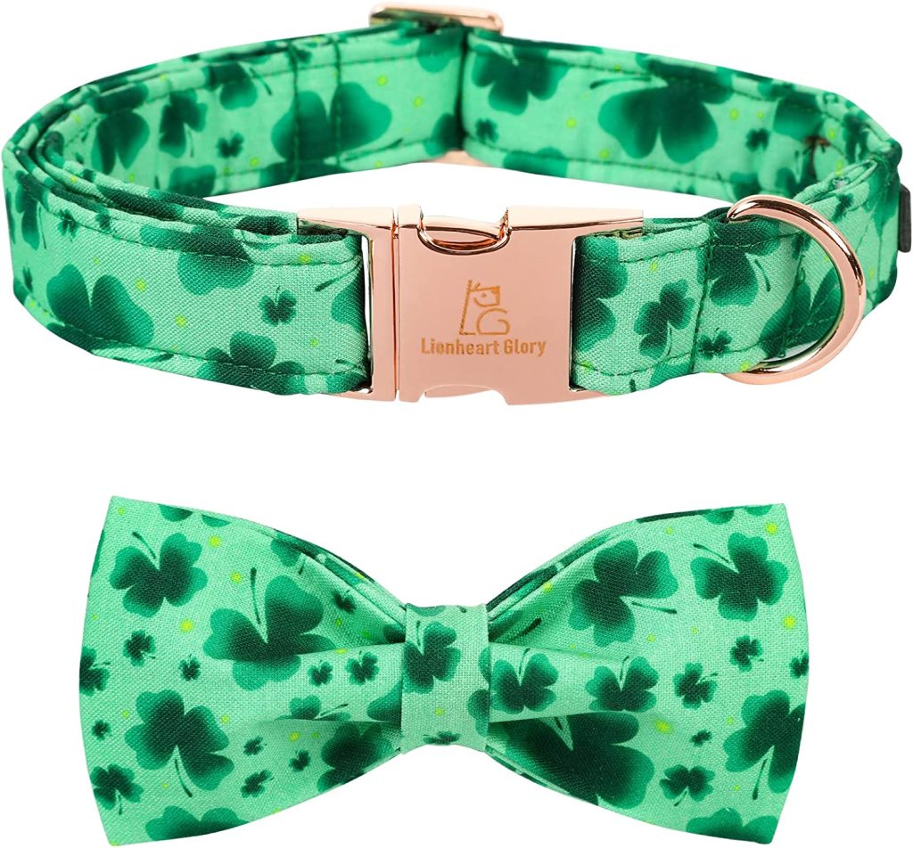 Lionheart glory Clover Dog Collar St Patrick's Day Gift For Daughter