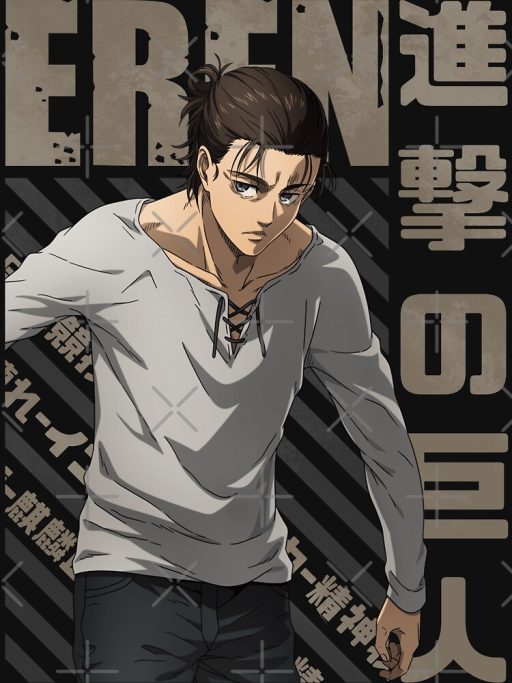 Shingeki no Kyojin Eren Yeager Jaeger Essential T-Shirt, Attack On Titan Graphic Tees