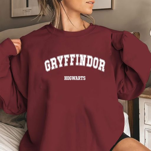 Four Houses Wizard On Hogwarts School Harry Potter Crew Neck Sweatshirt, Harry Potter Merchandise