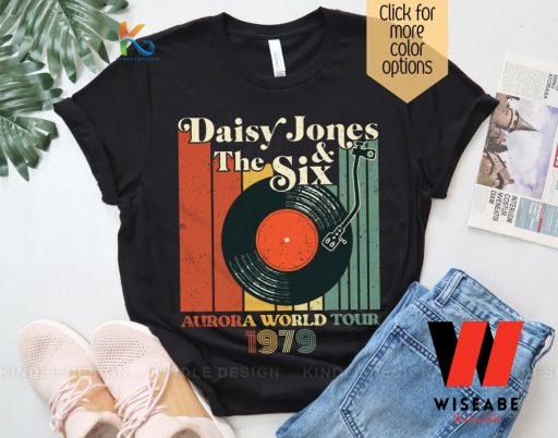 Vintage Aurora World Tour 1979 CDs Daisy Jones And The Six T Shirt