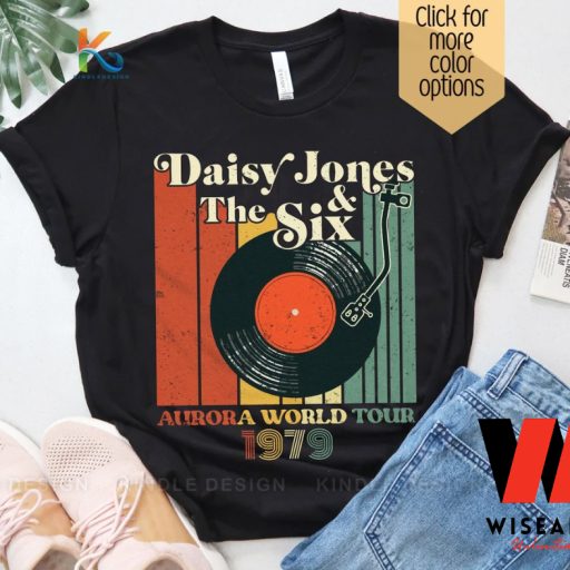 Vintage Aurora World Tour 1979 CDs Daisy Jones And The Six T Shirt