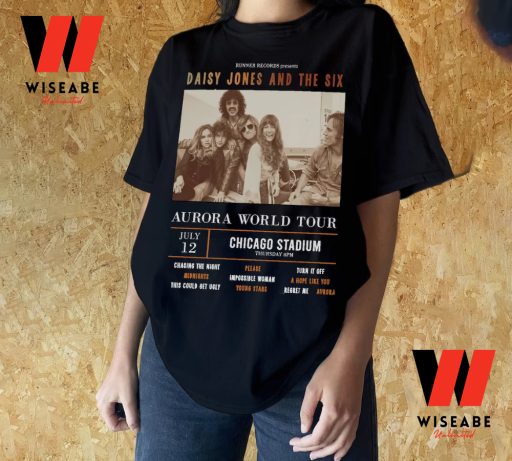 Vintage  Aurora World Tour Chicago Stadium Daisy Jones And The Six T Shirt