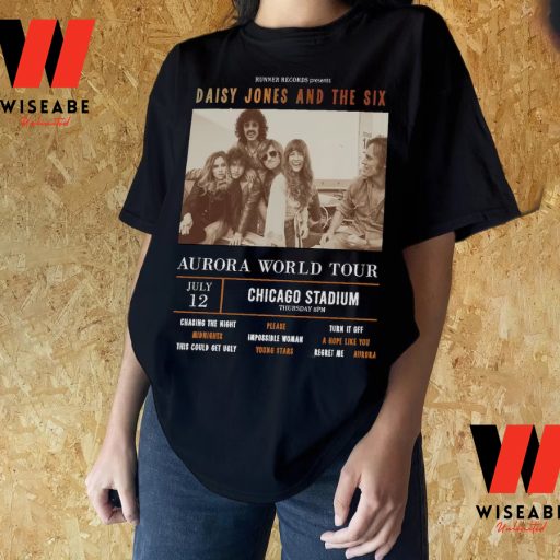 Vintage  Aurora World Tour Chicago Stadium Daisy Jones And The Six T Shirt