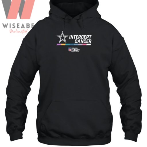 Cheap NFL Intercept Cancer Cowboys Hoodie, Dallas Cowboy Shirt