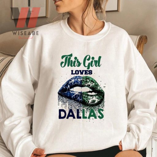 Unique This Girl Loves Dallas Womens Dallas Cowboys Sweatshirt