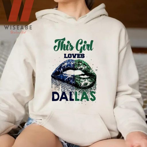 Unique This Girl Loves Dallas Womens Dallas Cowboys Sweatshirt