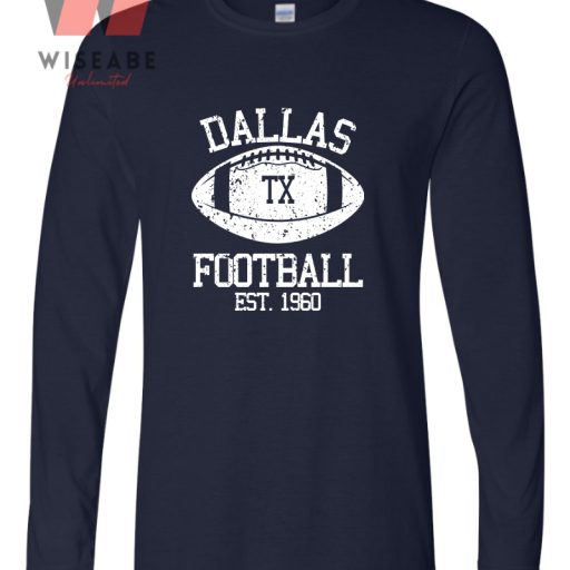 Cheap Navy Blue NFL Dallas Cowboys Football T Shirt - Wiseabe Apparels