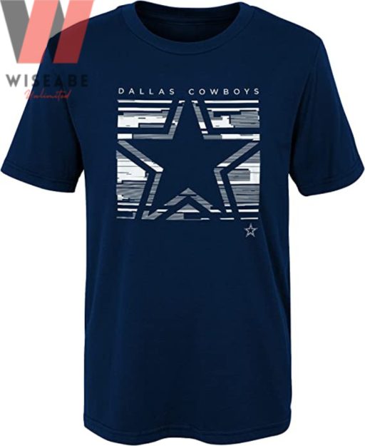 Unique Star Logo Navy Blue Dallas Cowboys T Shirt
