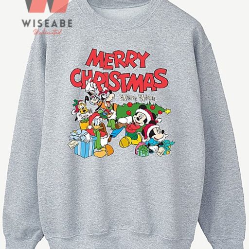 Merry Christmas Mickey And Friends Disney Christmas Sweatshirt