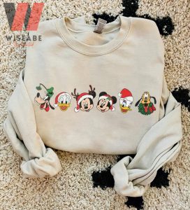 Mickey Mouse And Friend Face Disney Christmas Sweatshirt