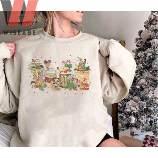 Disney Christmas Mickey Mouse Coffee Latte Sweatshirt