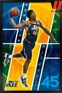 NBA Basketball Cleveland Cavaliers Player Donovan Mitchell All Art Poster