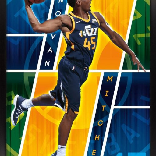 NBA Basketball Cleveland Cavaliers Player Donovan Mitchell All Art Poster