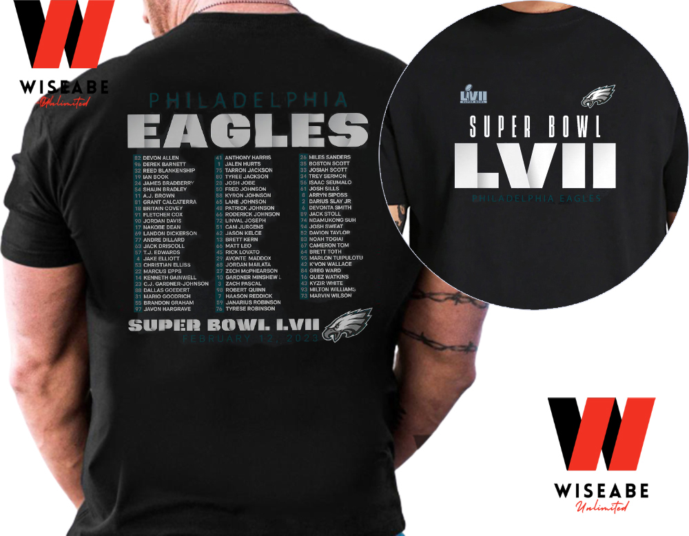 Cheap Philadelphia Eagles Super Bowl 2023 Two Sides T Shirt