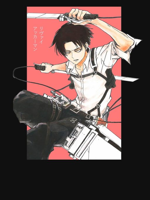 Captain Levi Graphic T-Shirt, Attack On Titans merch