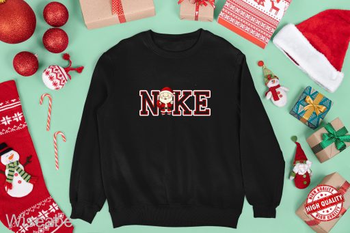 Cheap Nike Santa Christmas Crewneck Sweatshirt, Nike Christmas Shirt