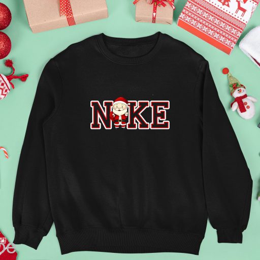 Cheap Nike Santa Christmas Crewneck Sweatshirt, Nike Christmas Shirt