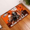 Darth Vader Stormtrooper Boba Fett Welcome To Dark Side Halloween Doormat, Halloween Front Door Decoration