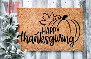 Cheap Happy Thanksgiving Pumpkin Fall Doormat