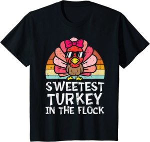 fdbTurkey Sweetest Turkey In The Flock Funny Thanksgiving Shirtfd05eedaf57d75a76c5a4e538ab73