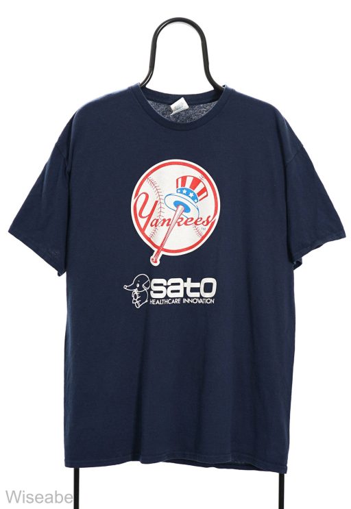 Vintage Mlb Navy New York Yankees Tshirt