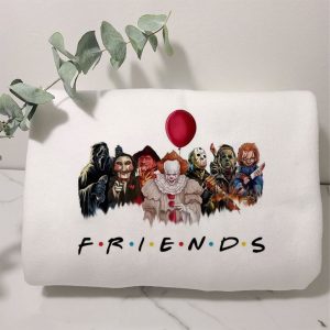 New Seven Killer Characters Of Horror Film Friends Halloween Sweatshirt